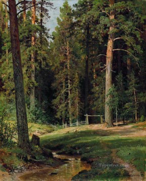 Borde del bosque 1884 paisaje clásico Ivan Ivanovich Pinturas al óleo